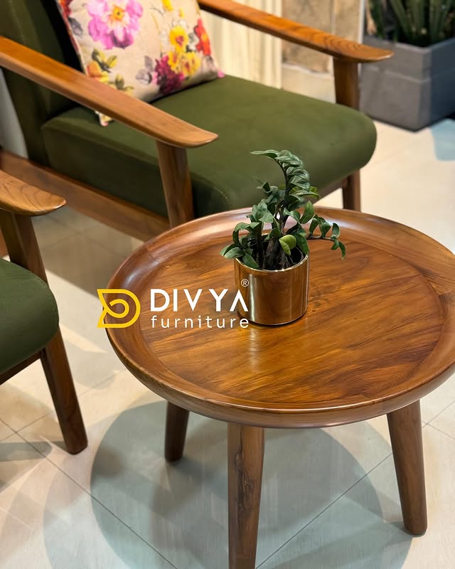 Round Fluted Coffee Table